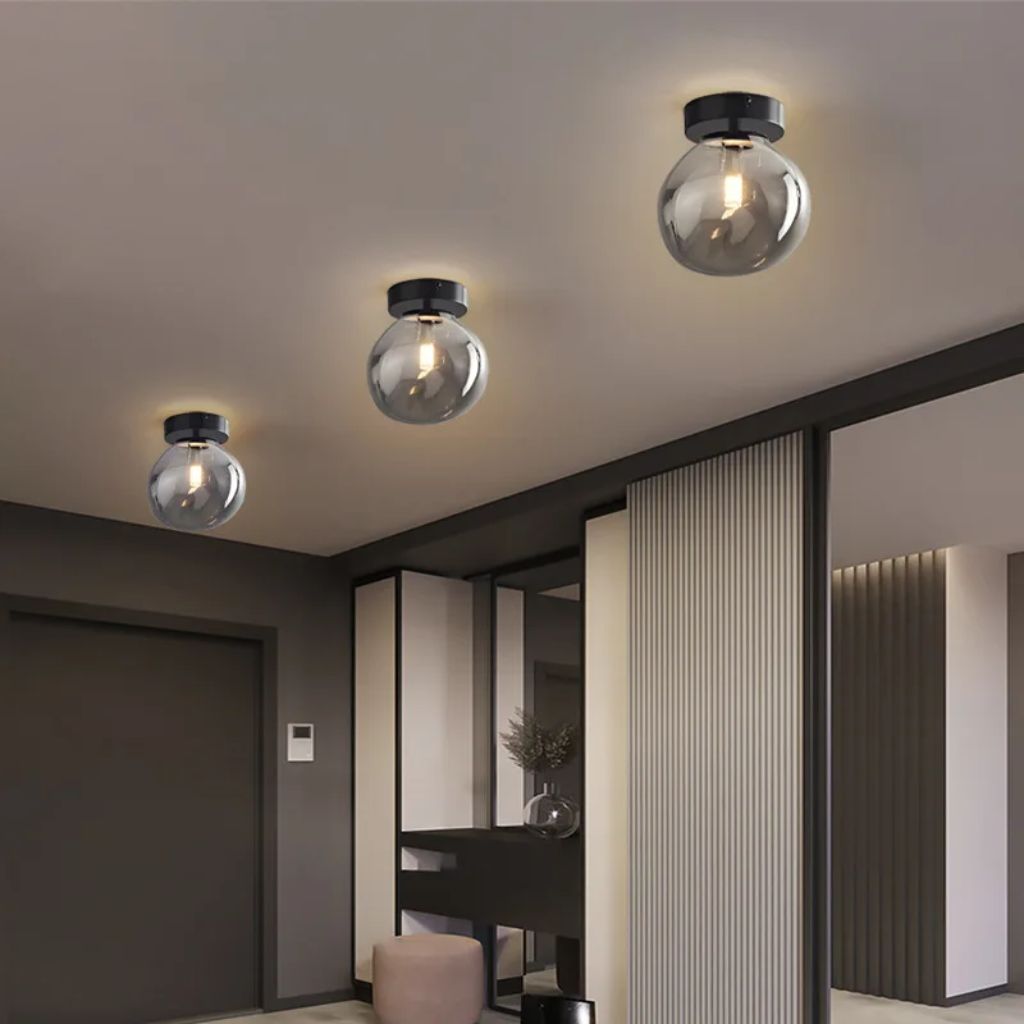 Nordic glass chandelier for LED ceiling