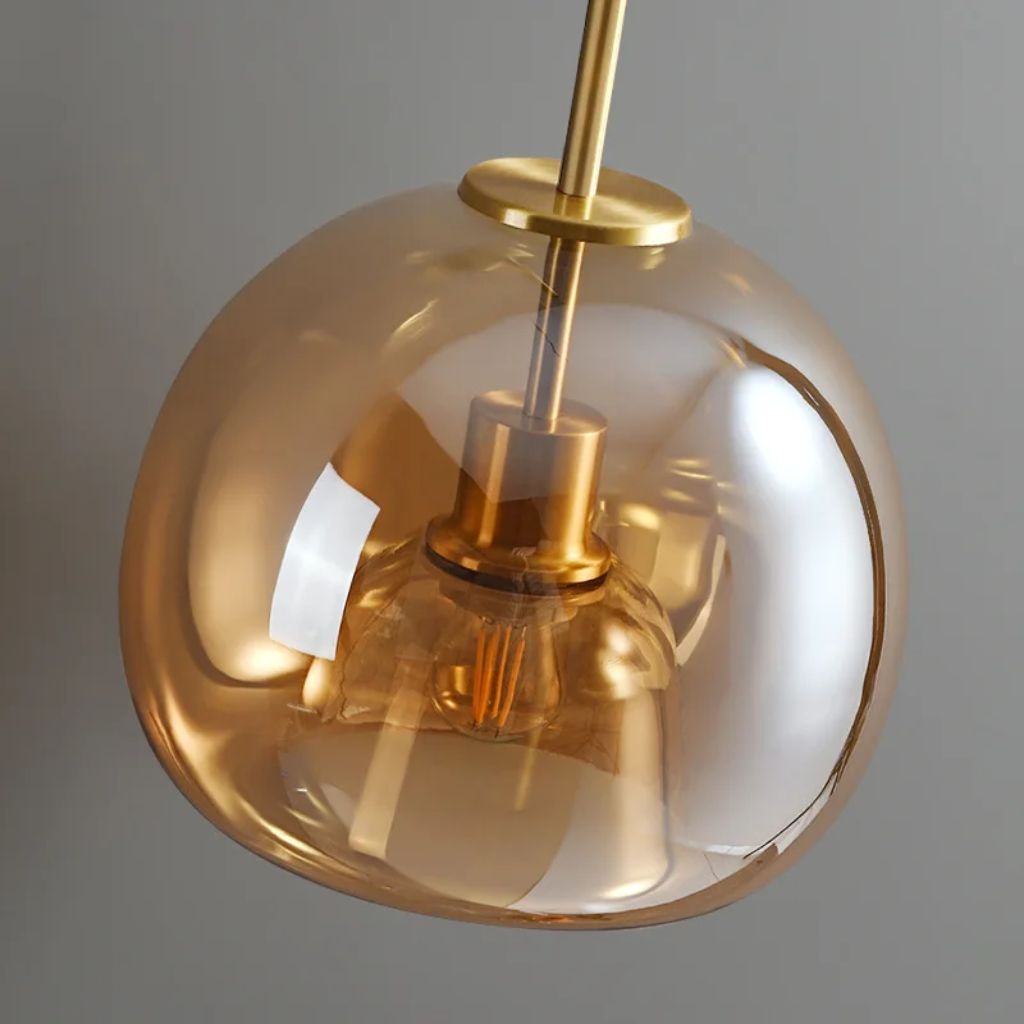 Nordic glass chandelier for LED ceiling