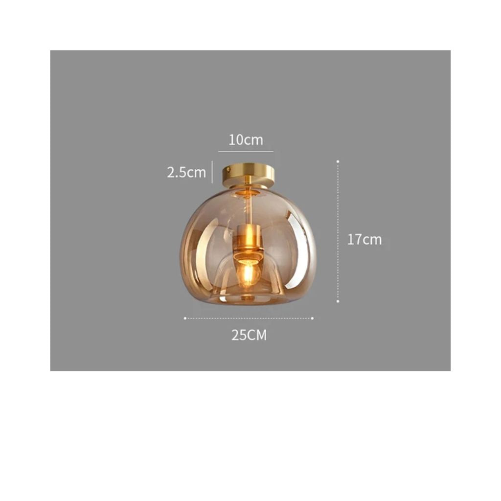 Nordic glass chandelier for LED ceiling