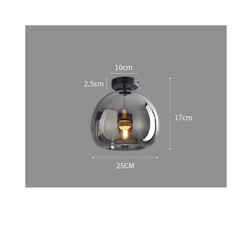 Nordic glass chandelier for LED ceiling