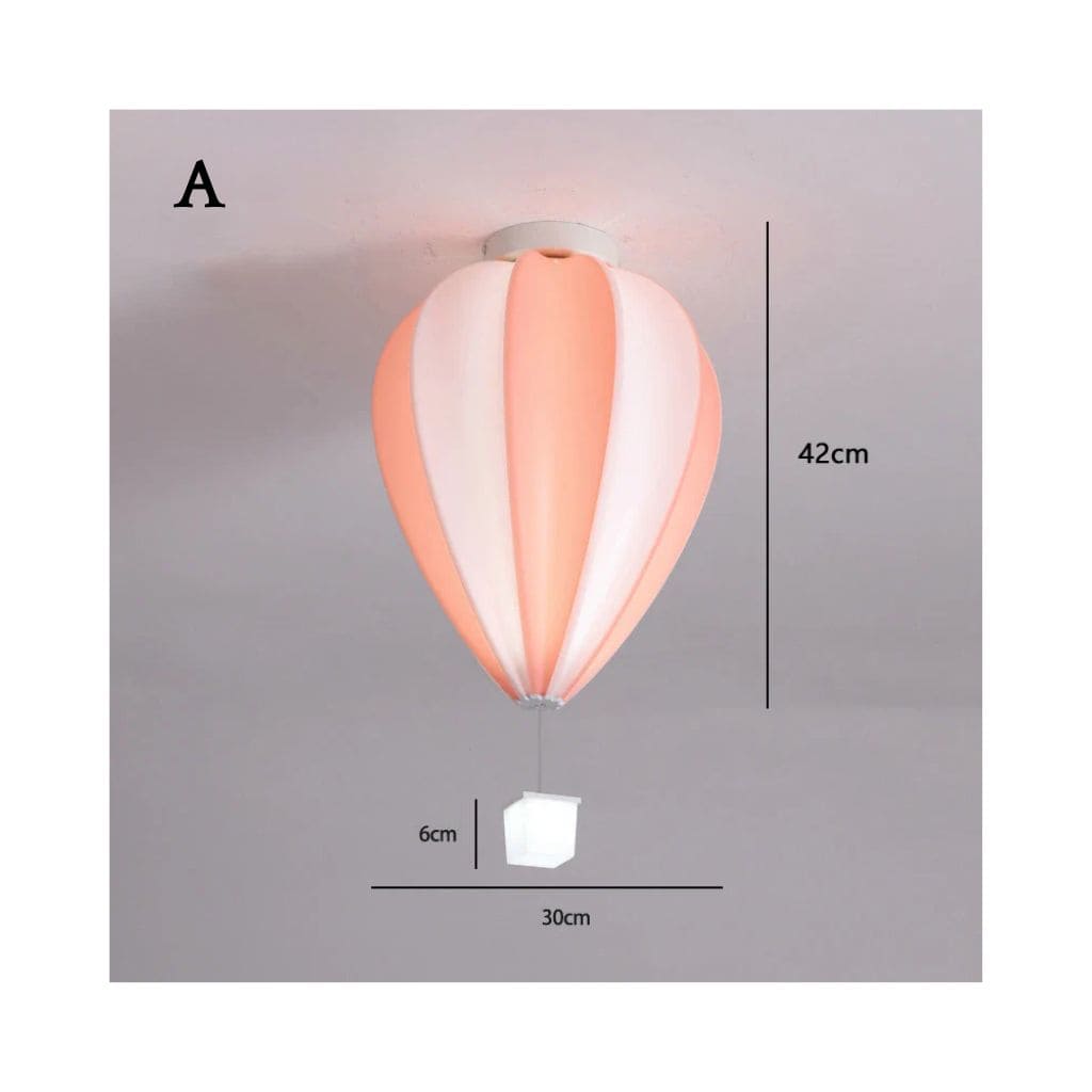 Child ceiling lamp - colorful hot air balloon