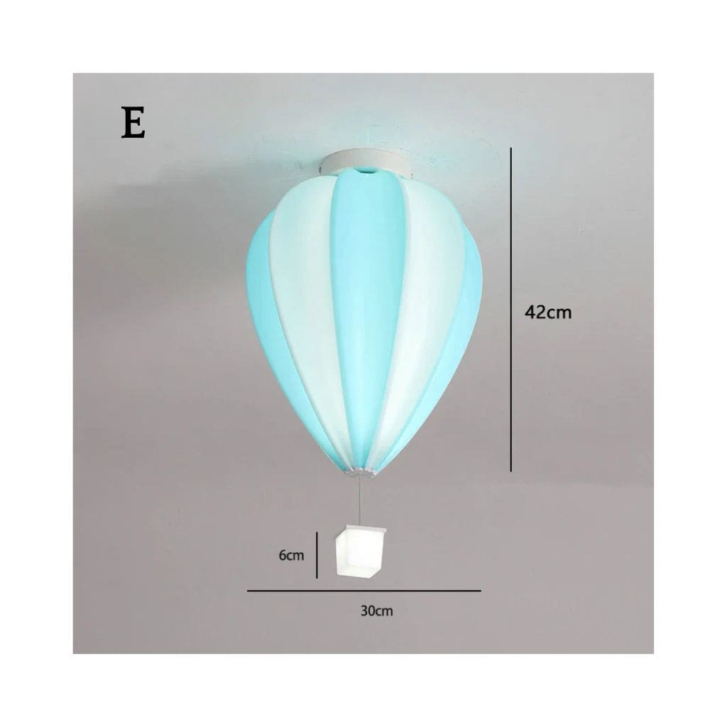 Child ceiling lamp - colorful hot air balloon