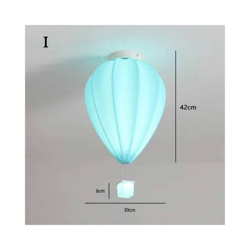 Child ceiling lamp - colorful hot air balloon