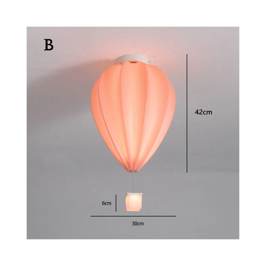 Child ceiling lamp - colorful hot air balloon