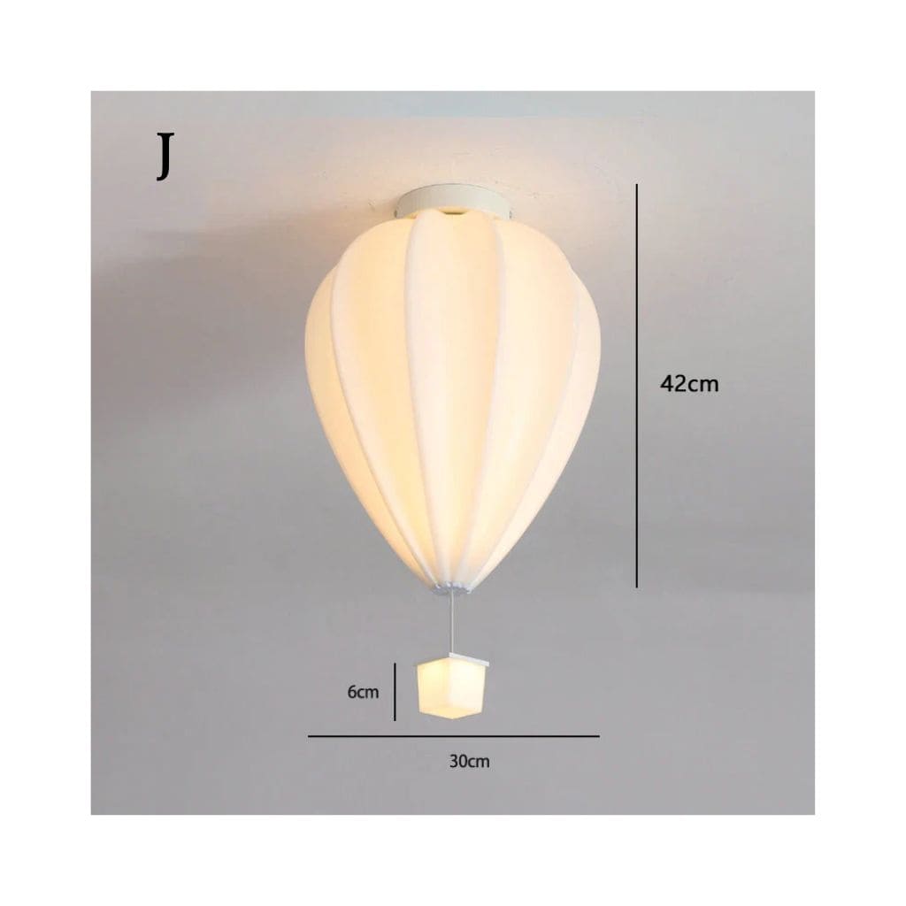 Child ceiling lamp - colorful hot air balloon