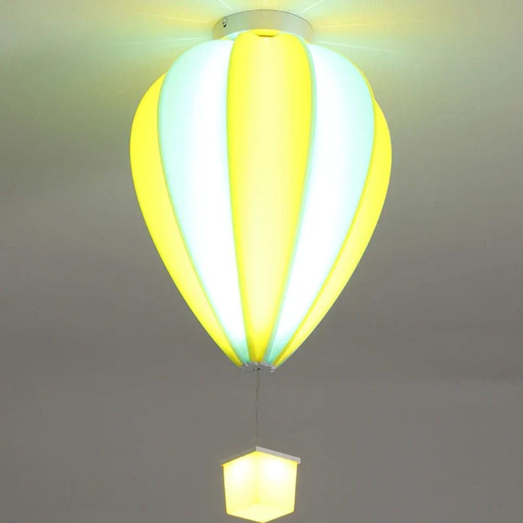 Child ceiling lamp - colorful hot air balloon