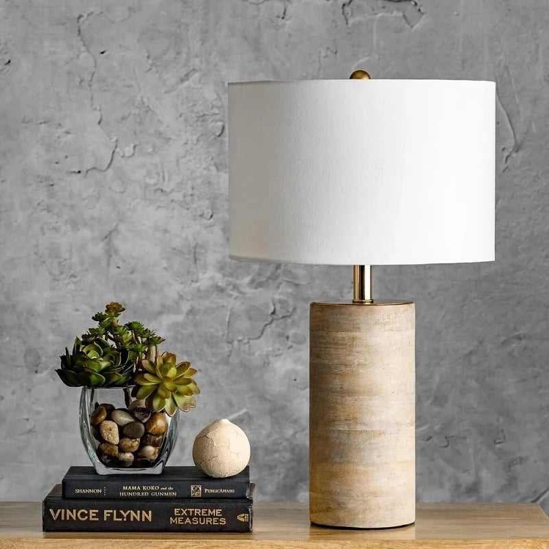 Nordic wooden decor art lamp