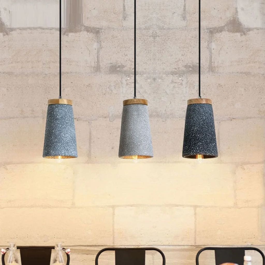 Vintage Industrial Concrete Pendant Light