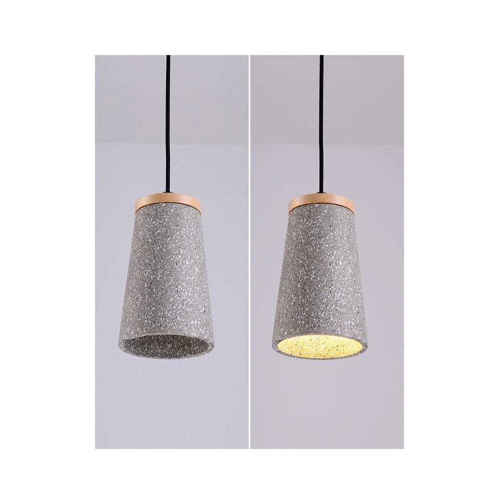 Vintage Industrial Concrete Pendant Light