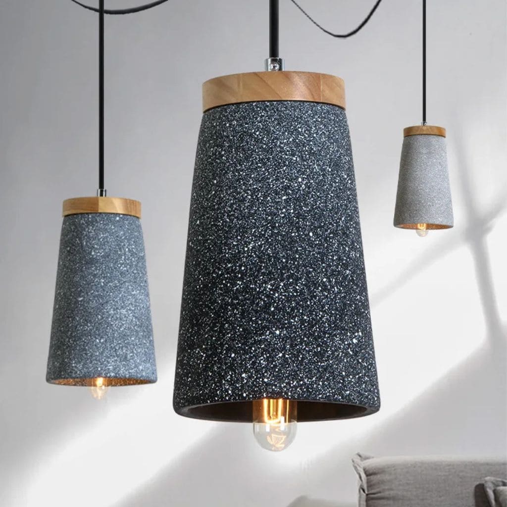 Vintage Industrial Concrete Pendant Light