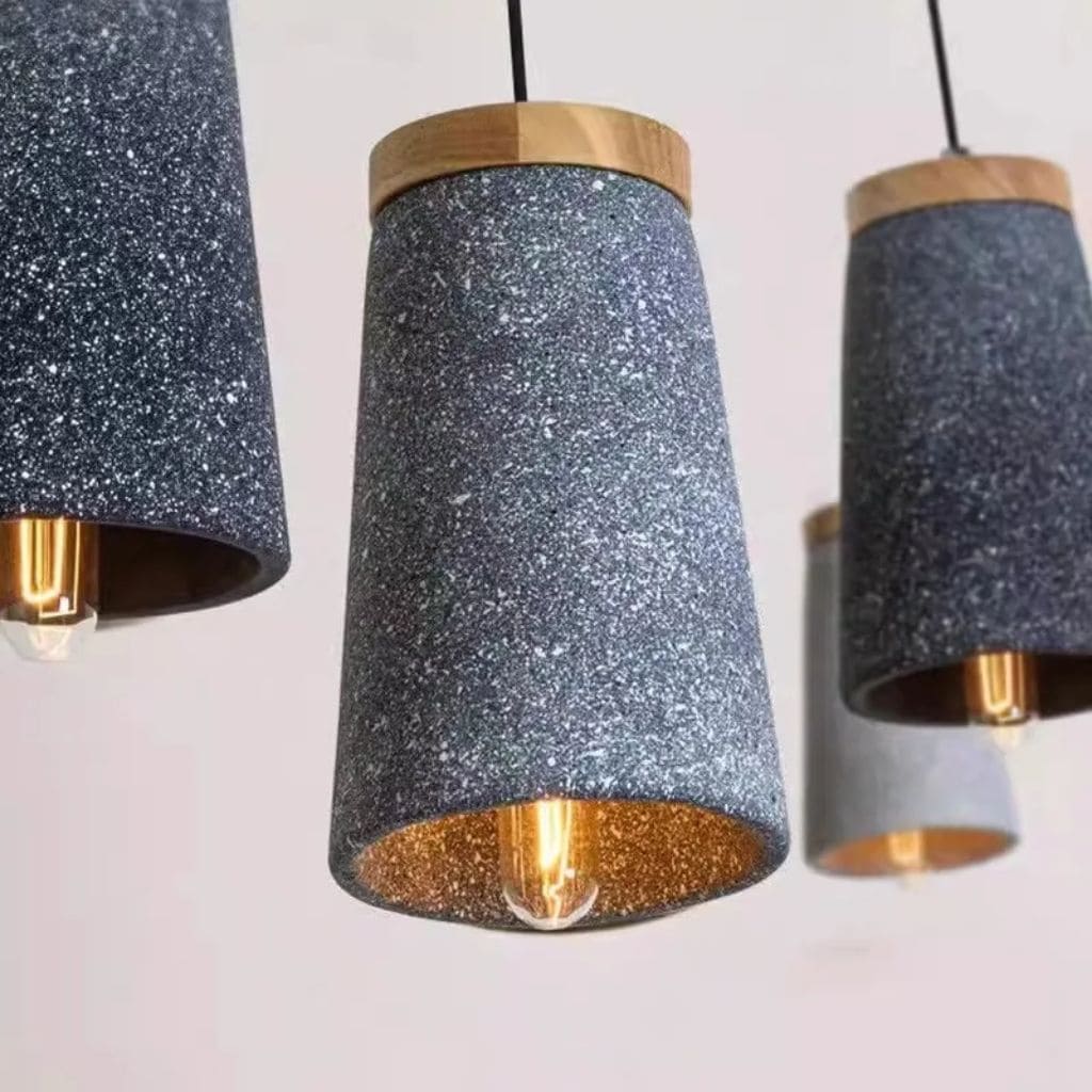 Vintage Industrial Concrete Pendant Light