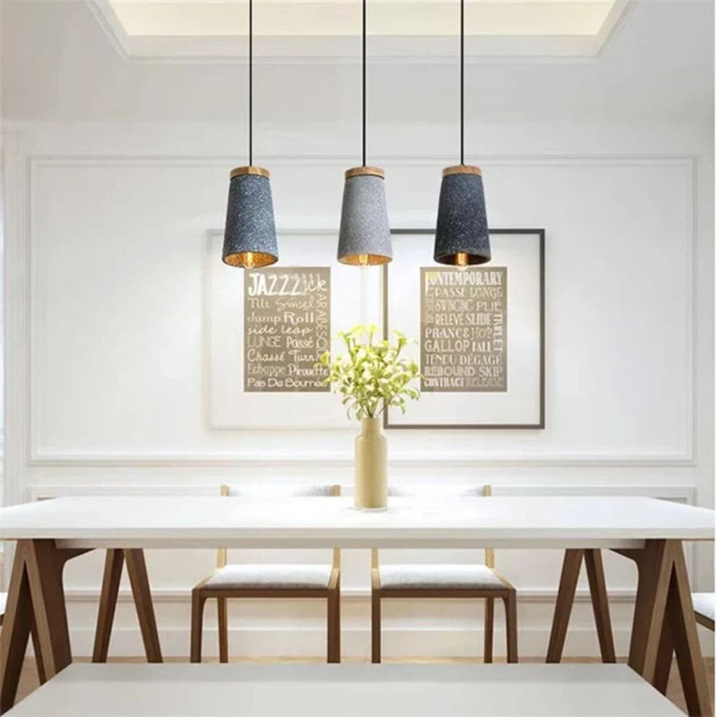 Vintage Industrial Concrete Pendant Light