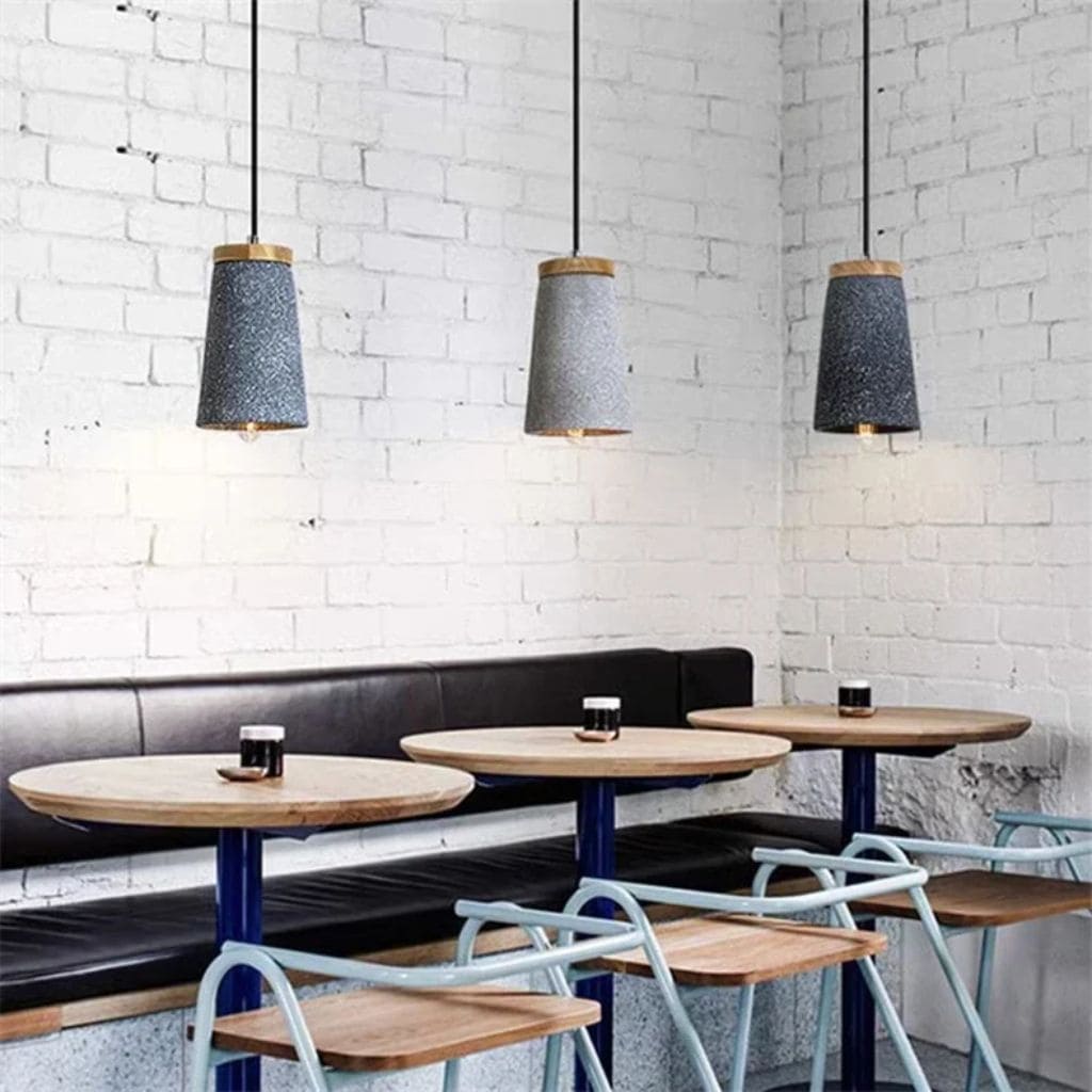 Vintage Industrial Concrete Pendant Light