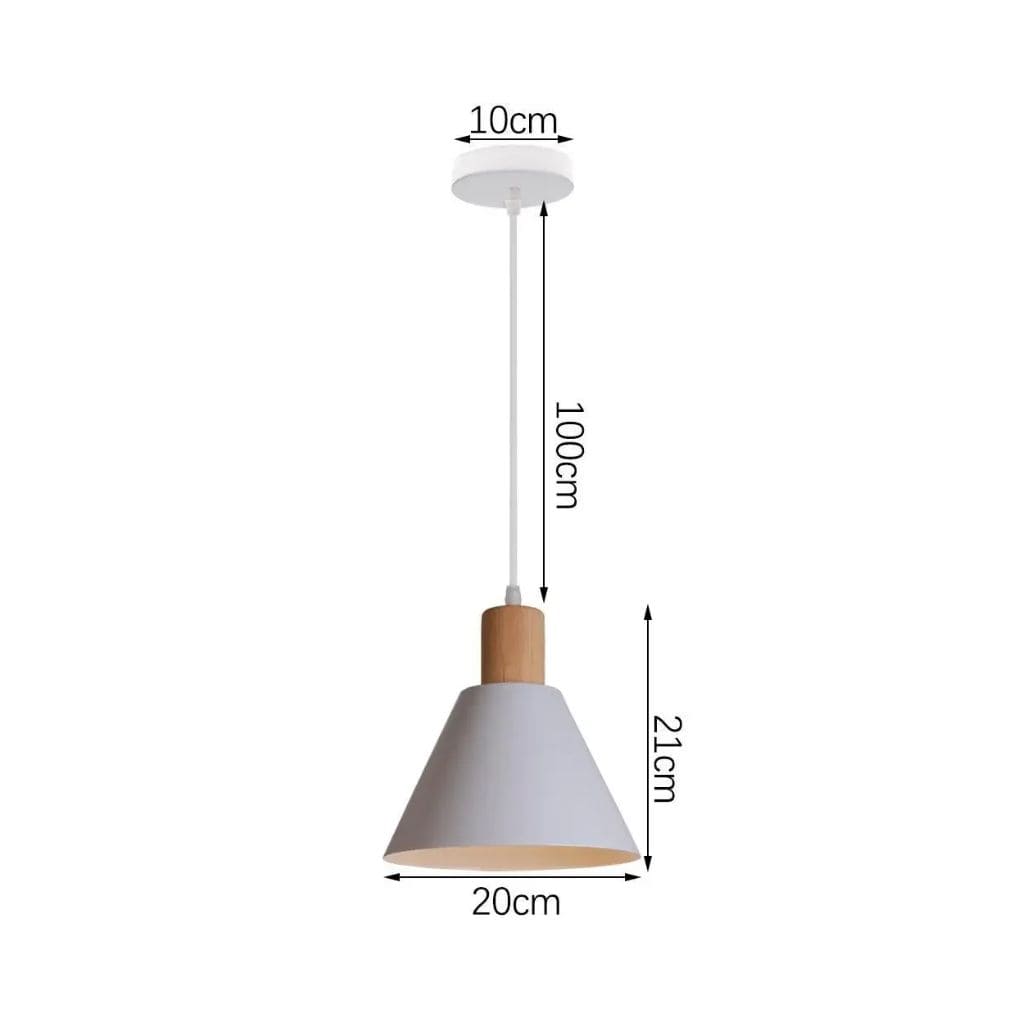 Industrial wood and iron suspension