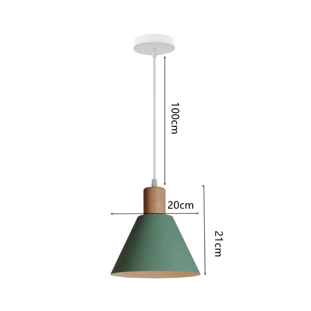Industrial wood and iron suspension