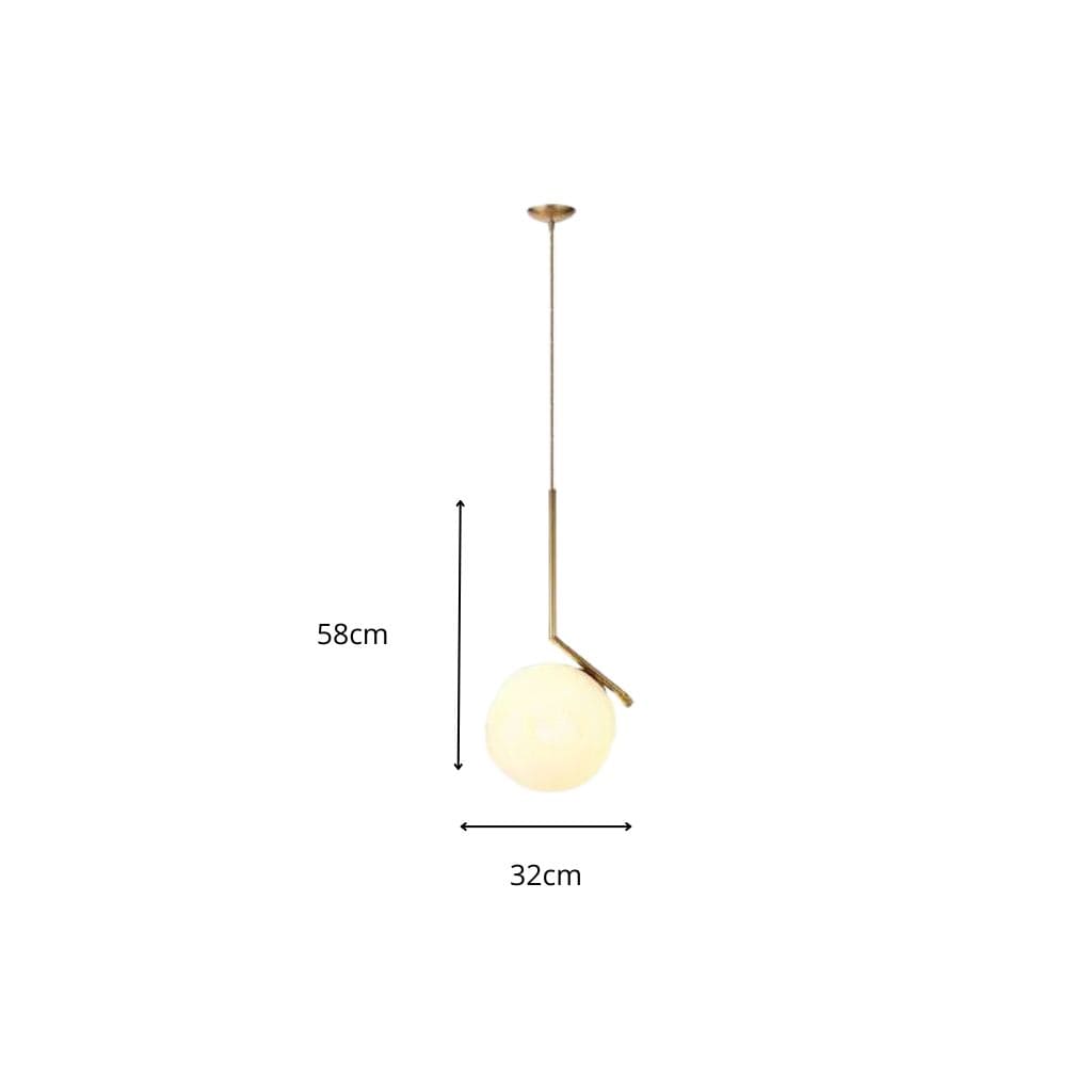 Gold copper northern led suspension