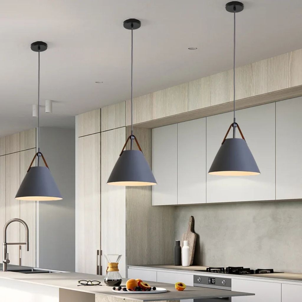 LED suspension with a metal belt