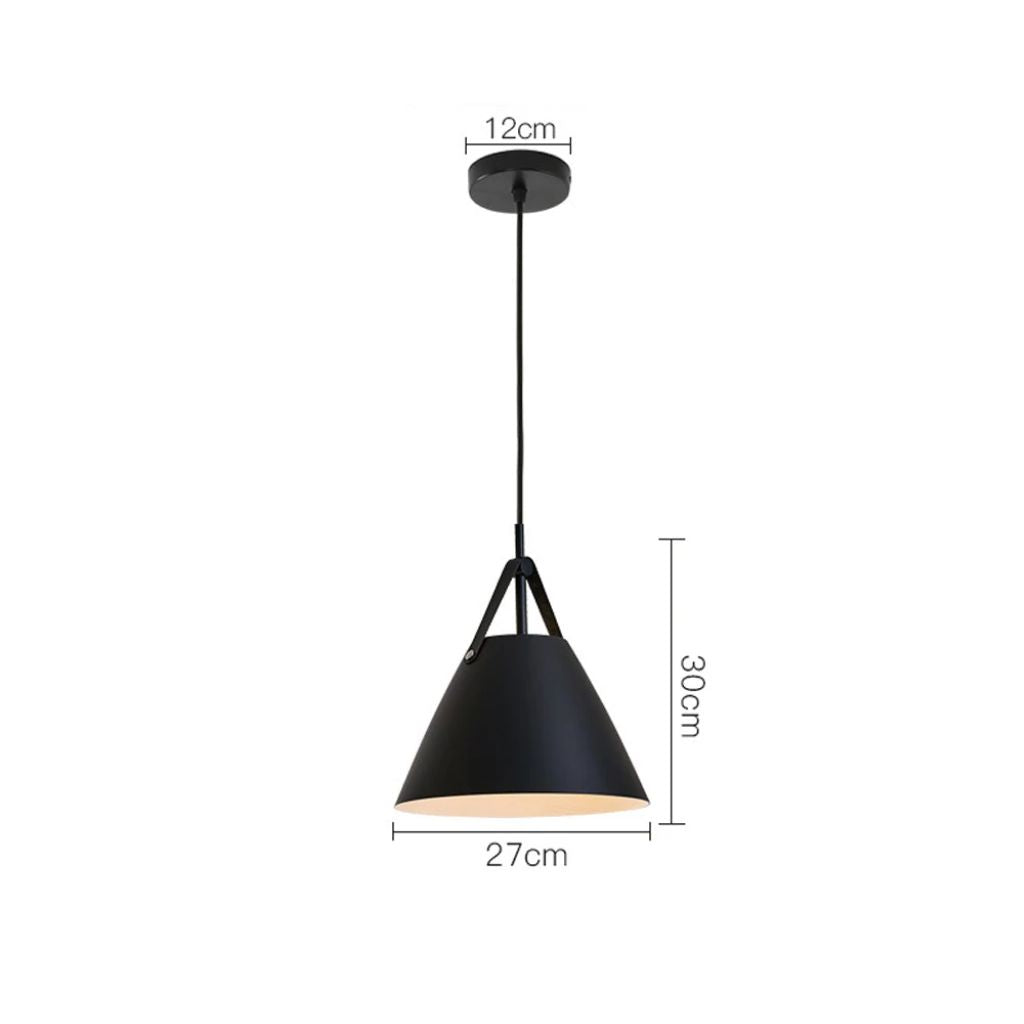 LED suspension with a metal belt