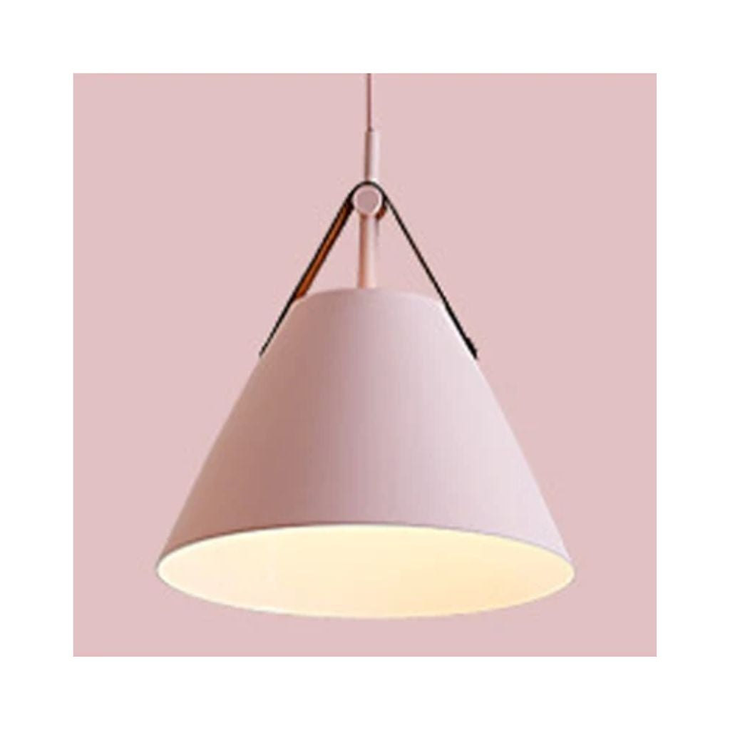 LED suspension with a metal belt