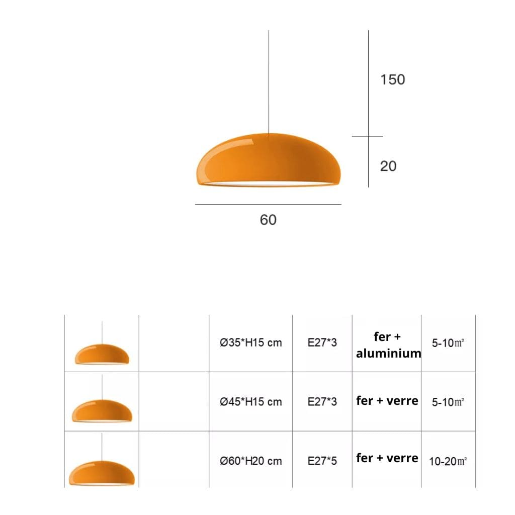 Suspension medieval macaroon lighting