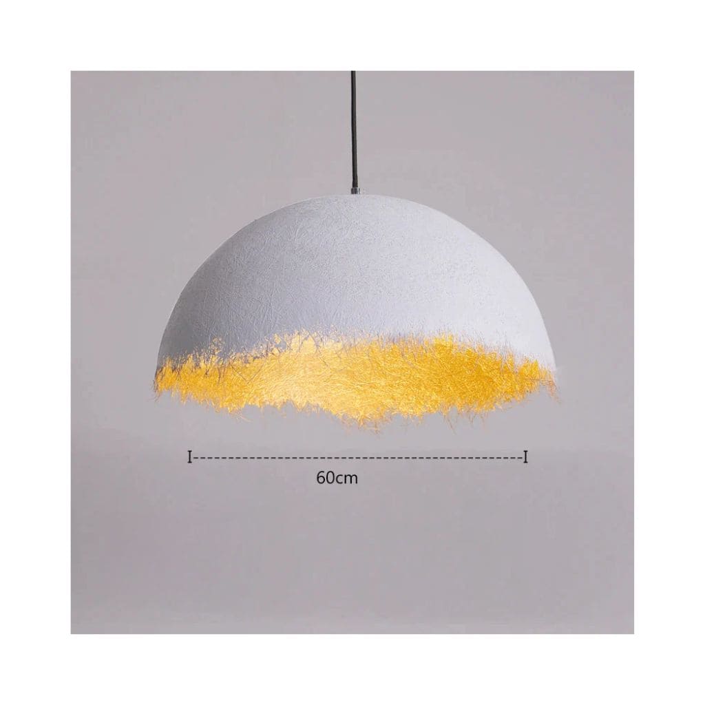 Nordic LED suspension in half-moon