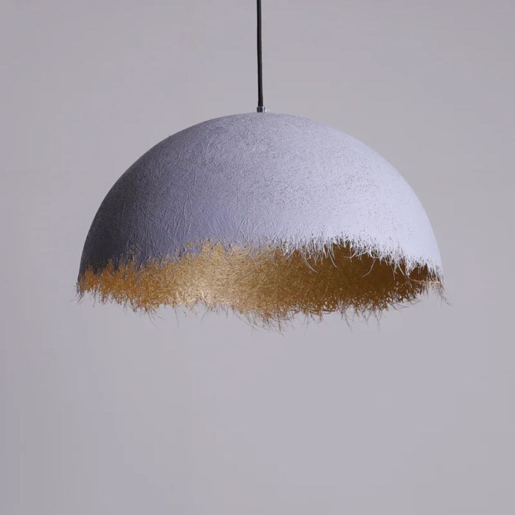 Nordic LED suspension in half-moon
