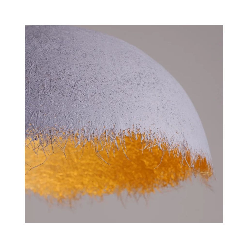 Nordic LED suspension in half-moon