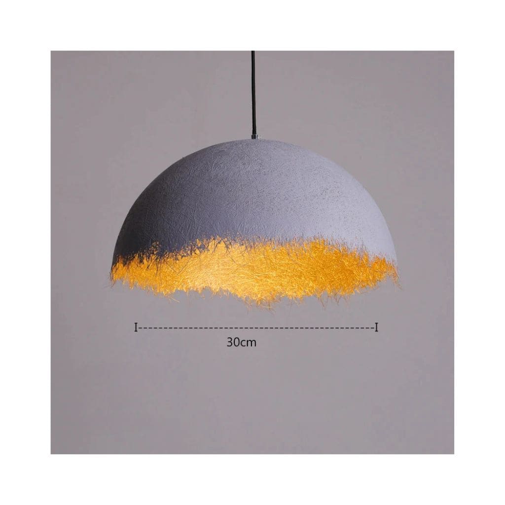 Nordic LED suspension in half-moon