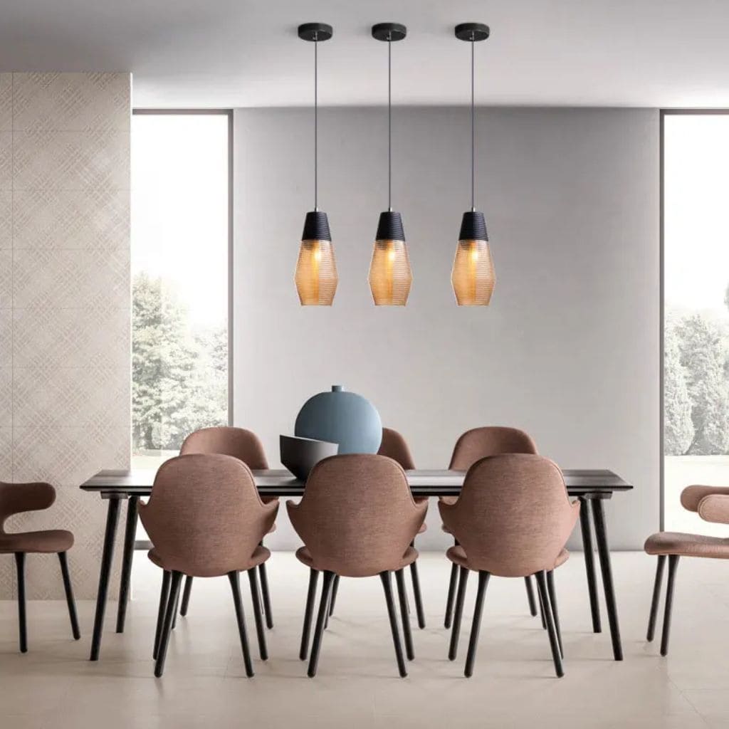Luxury minimalist glass suspension
