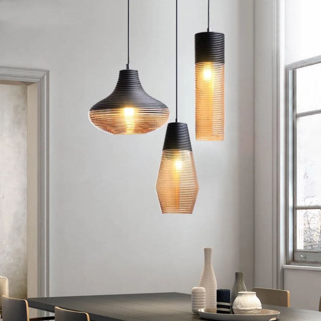 Luxury minimalist glass suspension