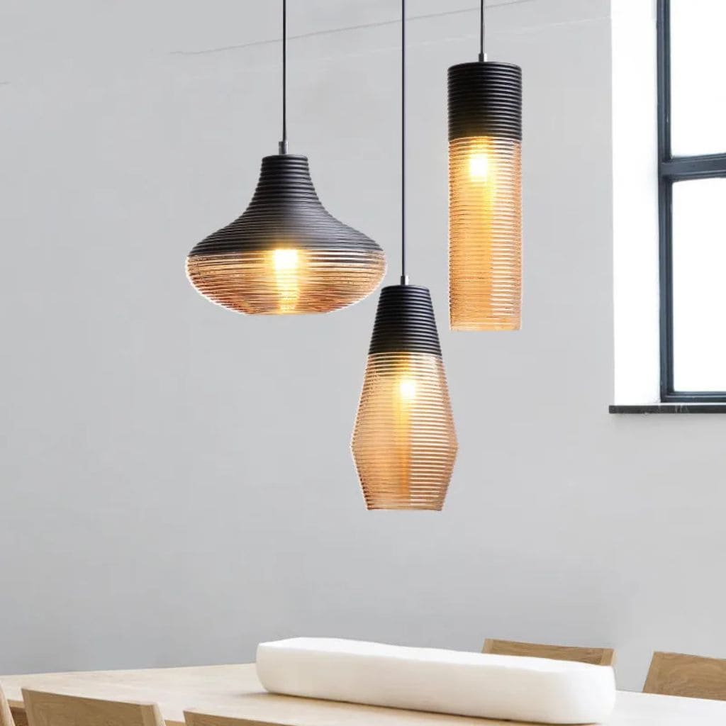 Luxury minimalist glass suspension