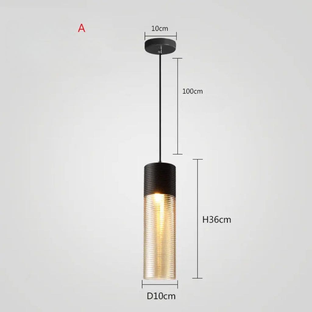 Luxury minimalist glass suspension
