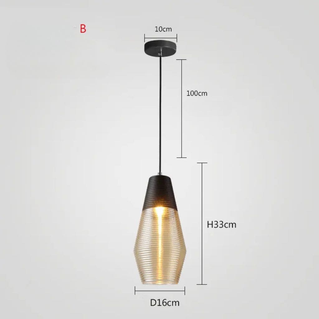 Luxury minimalist glass suspension
