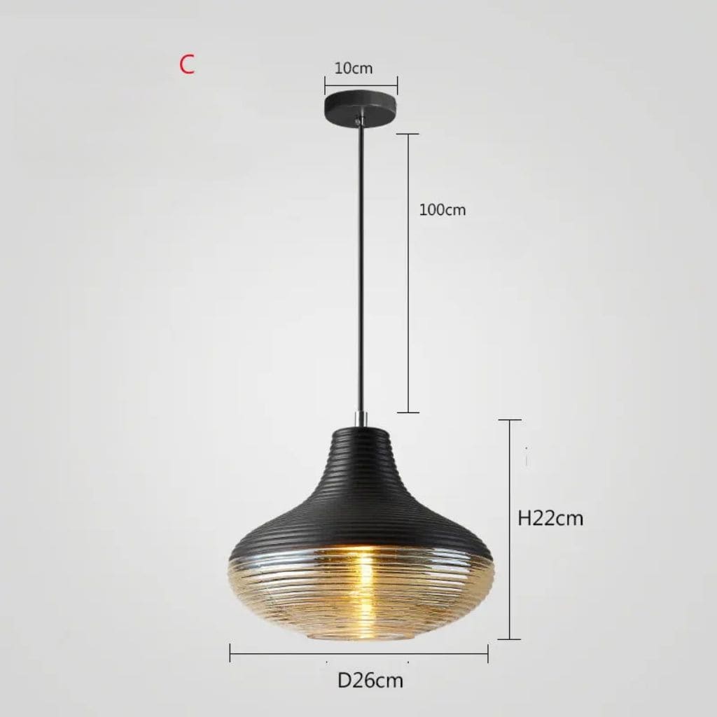 Luxury minimalist glass suspension