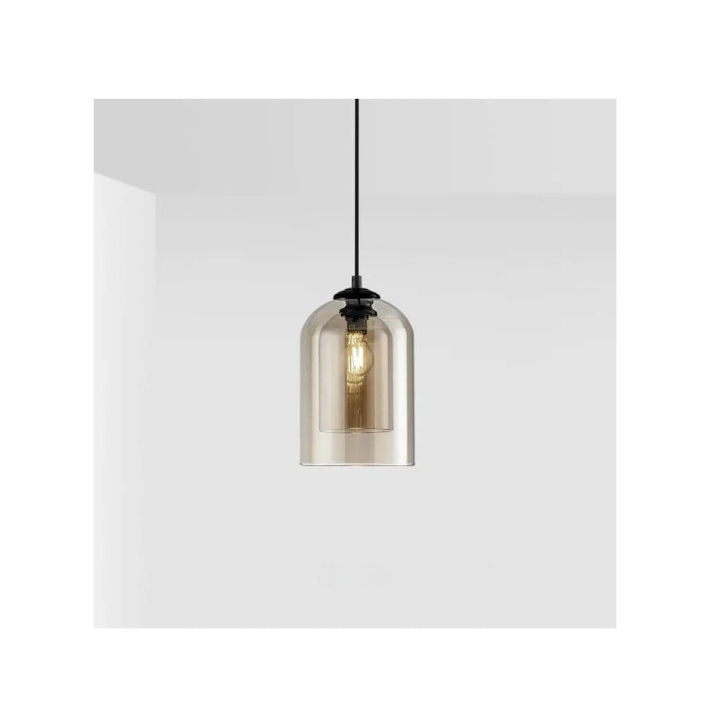 LED modern glass suspension