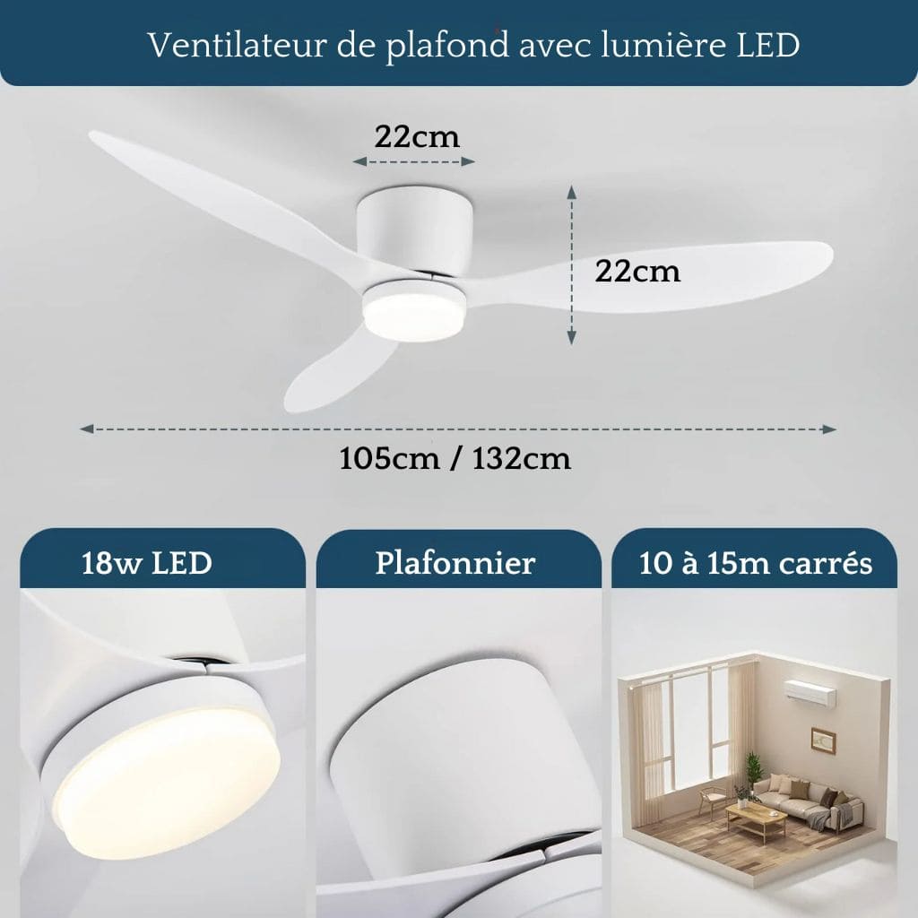 LED modern ceiling fan